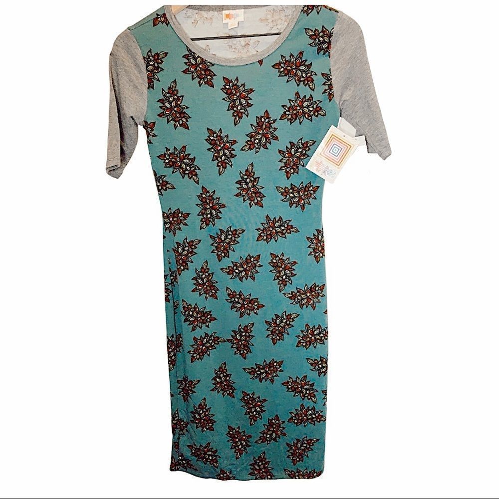 LuLaRoe | NWT Teal Print Dress